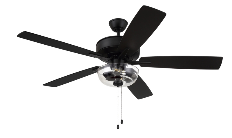 Pro Plus 101 Clear Bowl Light Kit 52'' Ceiling Fan with Light Kit