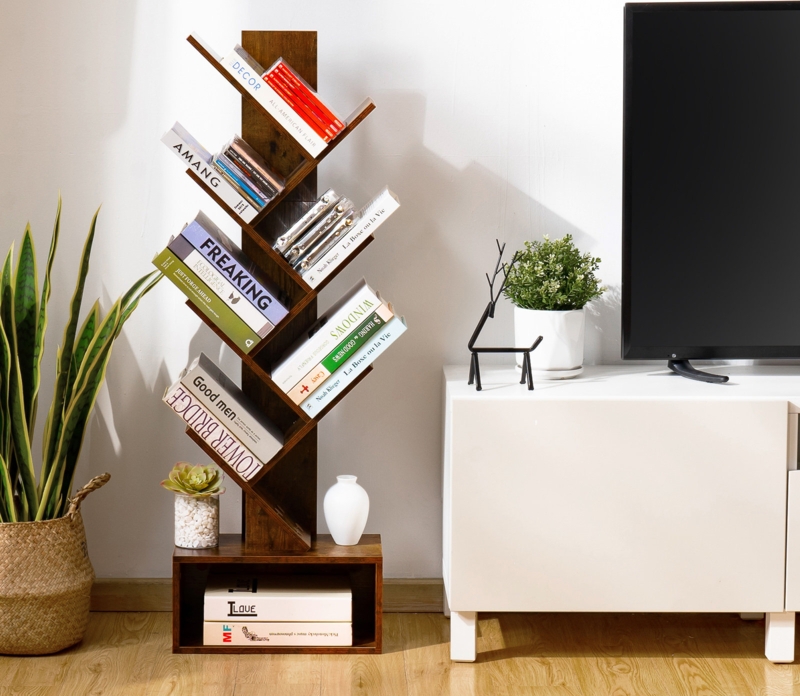 Retro Floor Standing Tree Bookshelf