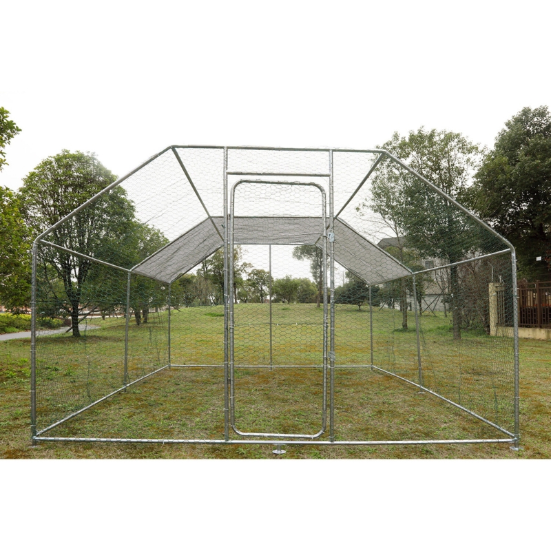 Rockfield Walk In Chicken Run Coop with Waterproof Cover