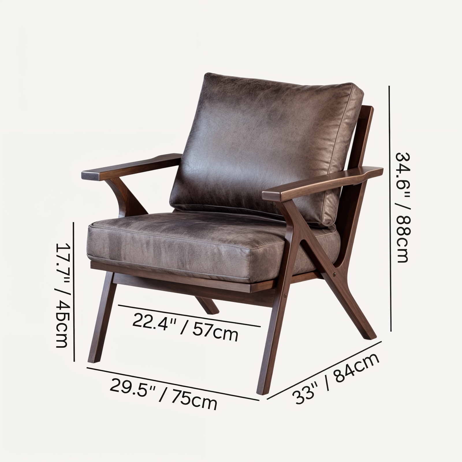 Sessio Accent Chair - 29.5 x 34.5 / 75 x 88cm / Grey