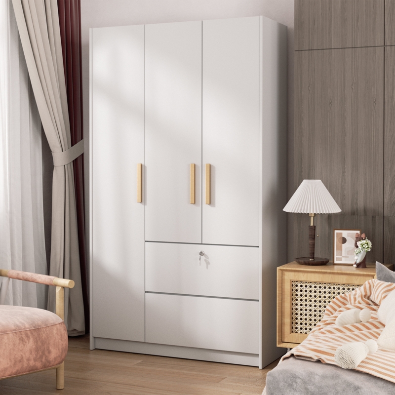 Shamla Solid + Manufactured Wood Armoire