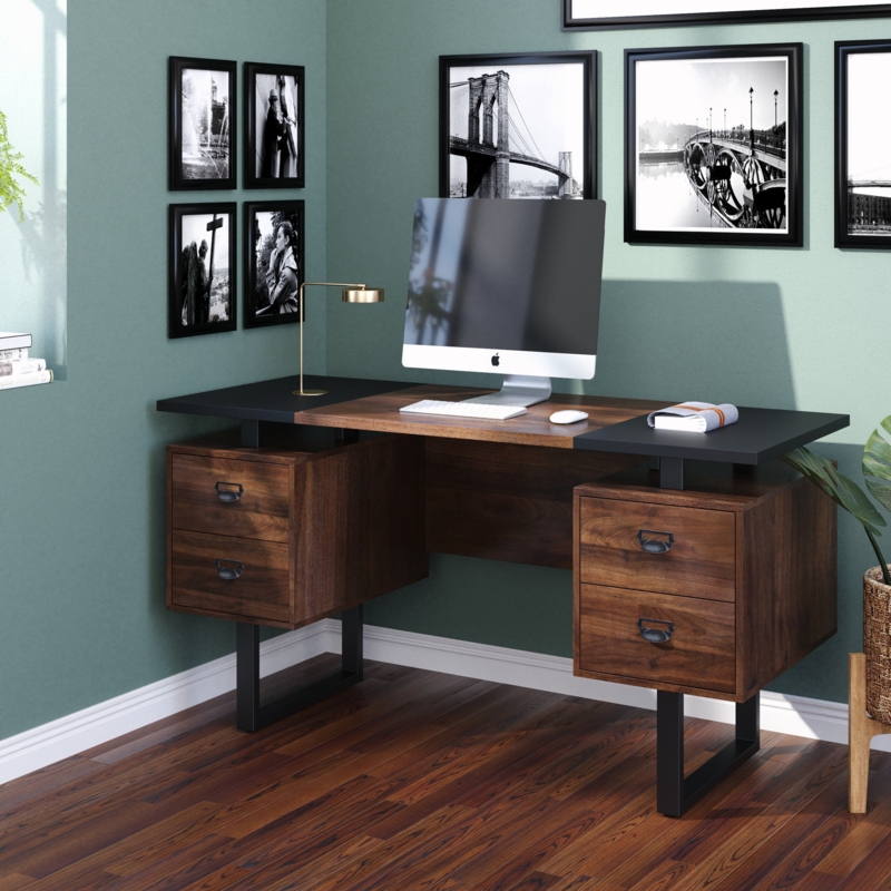 Solid Wood Desk, Office Desk, Computer Desk, Home Office Desk, Writing Desk