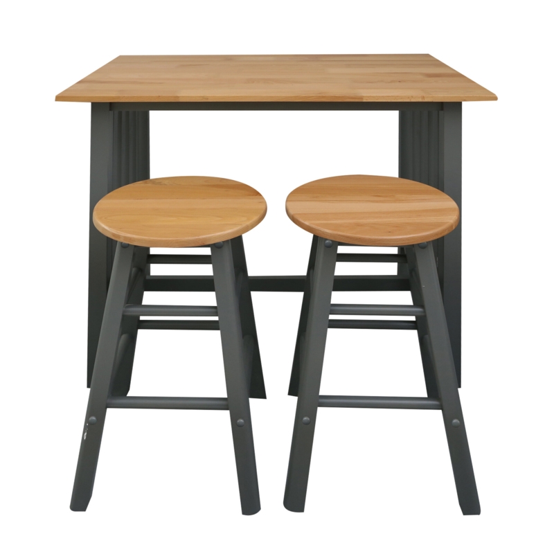 Solid Wood Kitchen Island Set