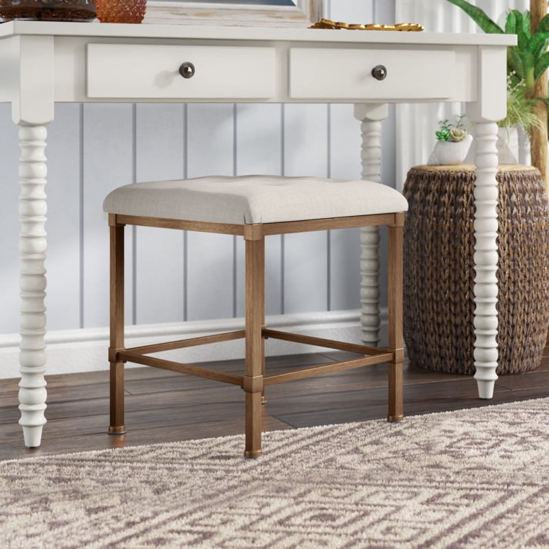 Toni Steel Accent Stool