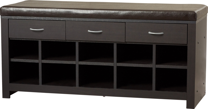Turnbow Faux Leather Upholstered Storage Bench