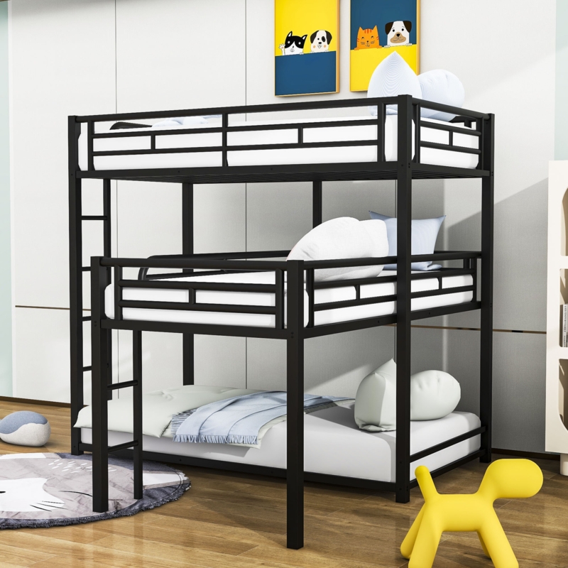 Twin Over Twin Over Twin Metal Triple / Quad Bunk Bed