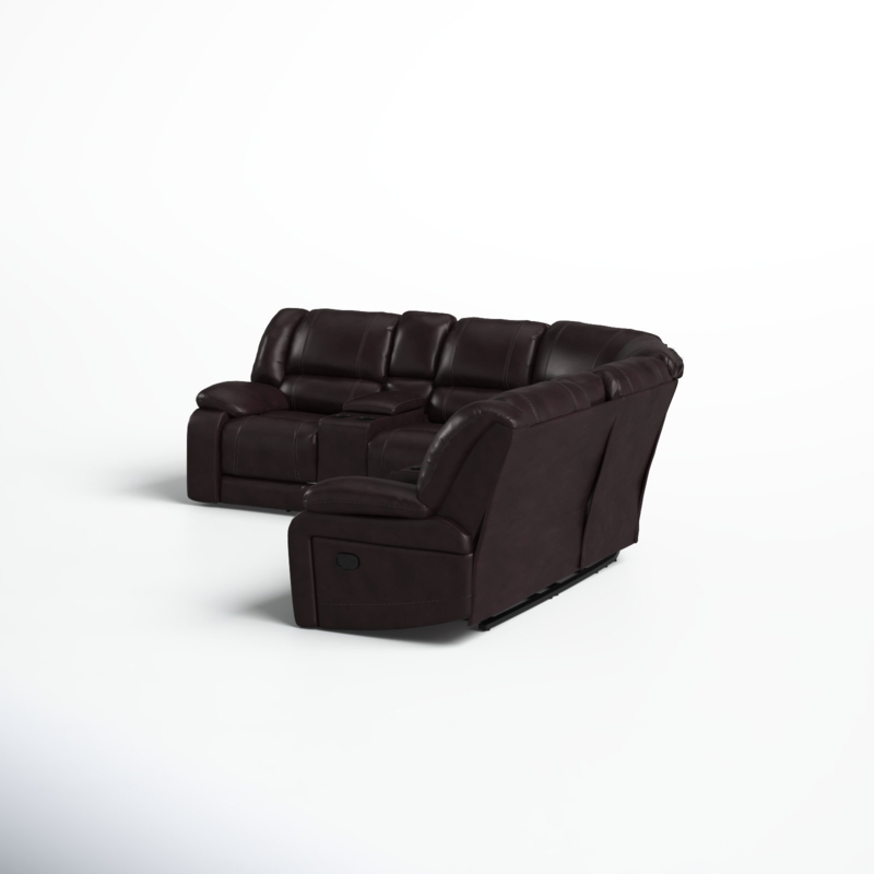 Volta 3 - Piece Faux Leather Reclining Sectional