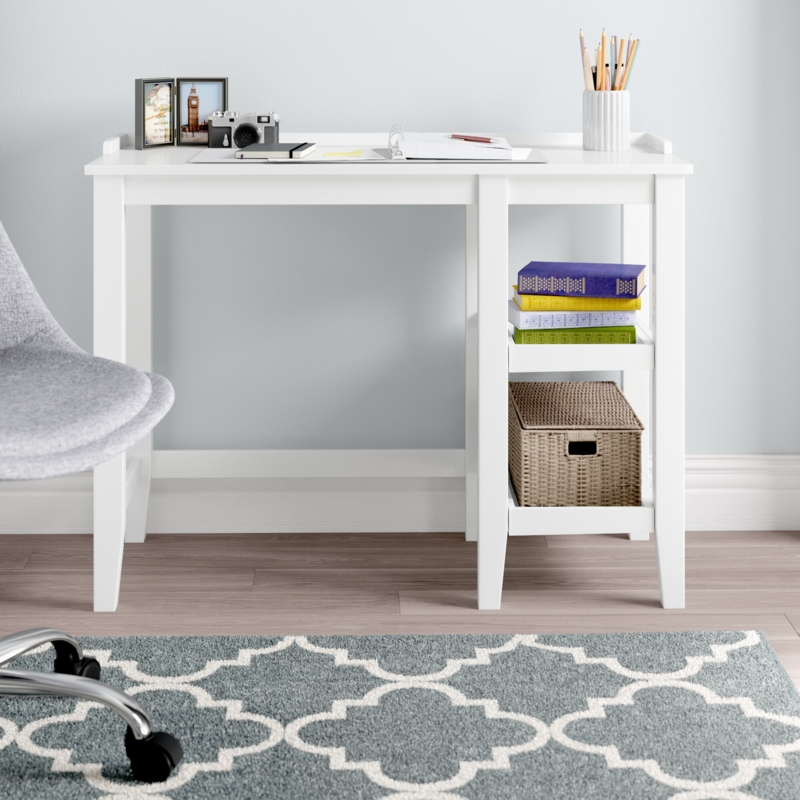 Yager Solid Wood Base Writing Desk