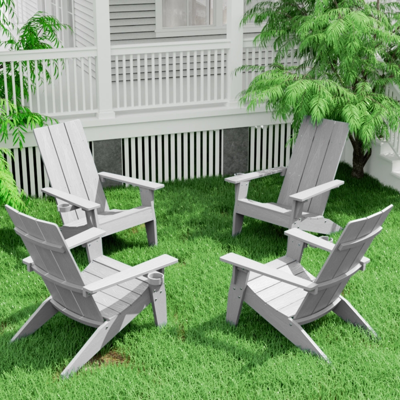 Yeagertown Plastic Adirondack Chair (Set of 4)