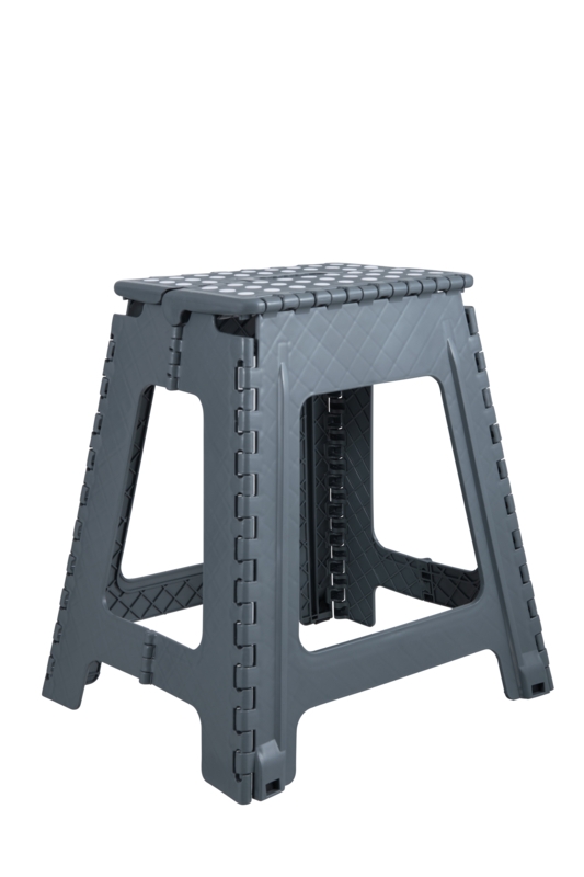 1 - Step Plastic Lightweight Folding Step Stool