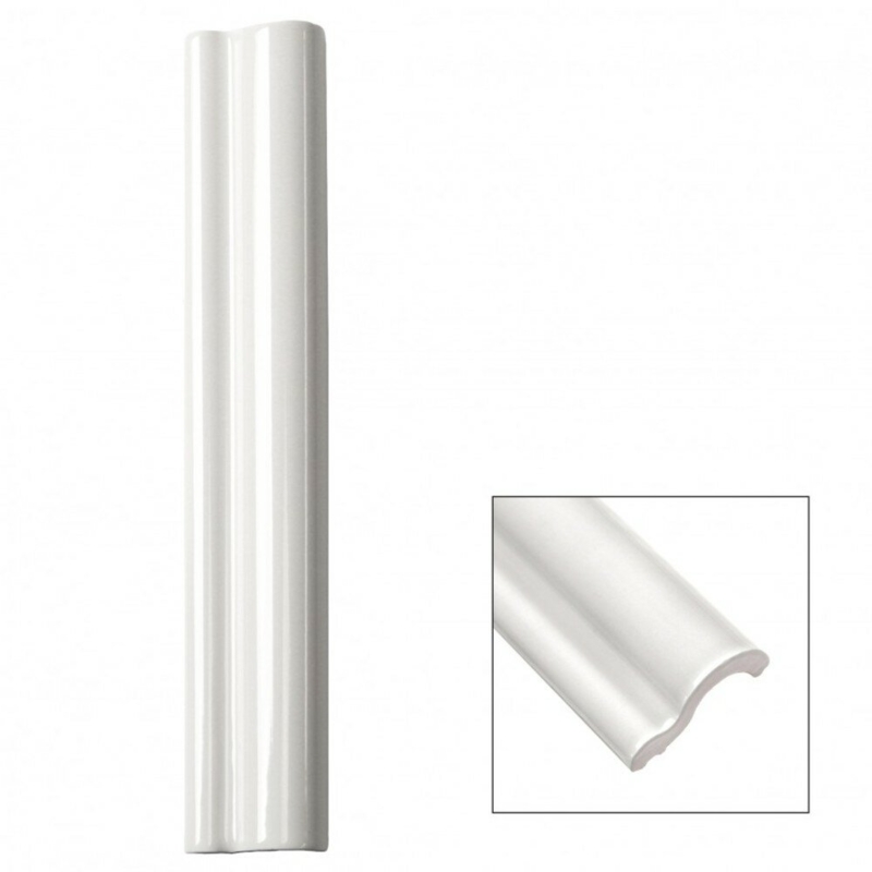 12'' L x 2'' W Ceramic Quarter Round Tile Trim