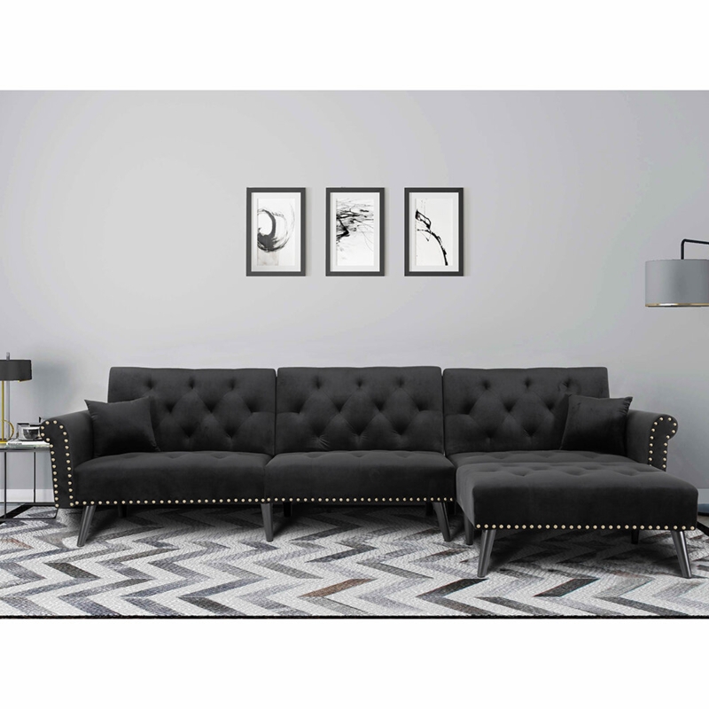 2 - Piece Velvet Sectional