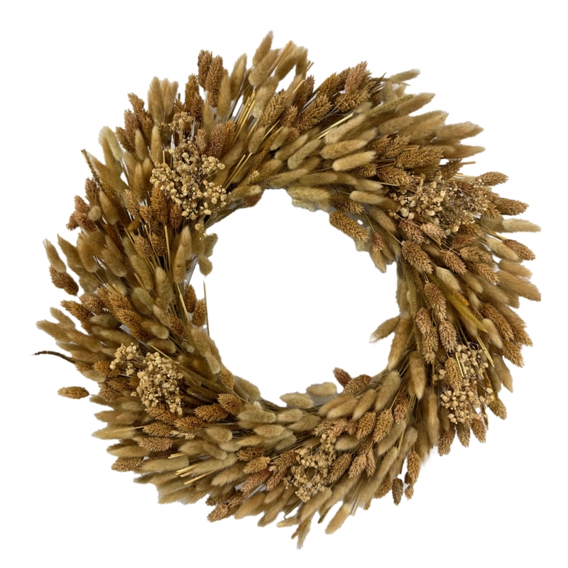21'' Preserved Wheat Wreath