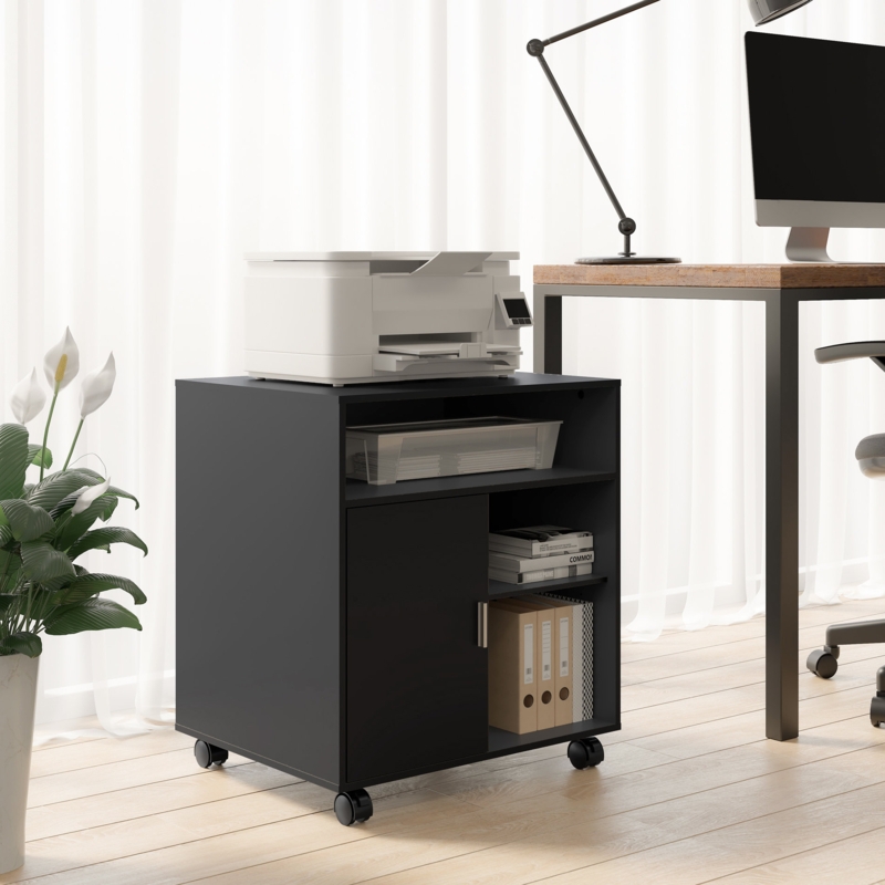 26.5'' H x 23.6'' W 2 - Cabinet Printer Stand with Wheels