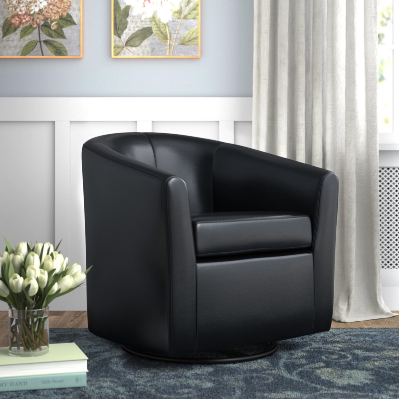 28.5Cm Wide Swivel Barrel Chair