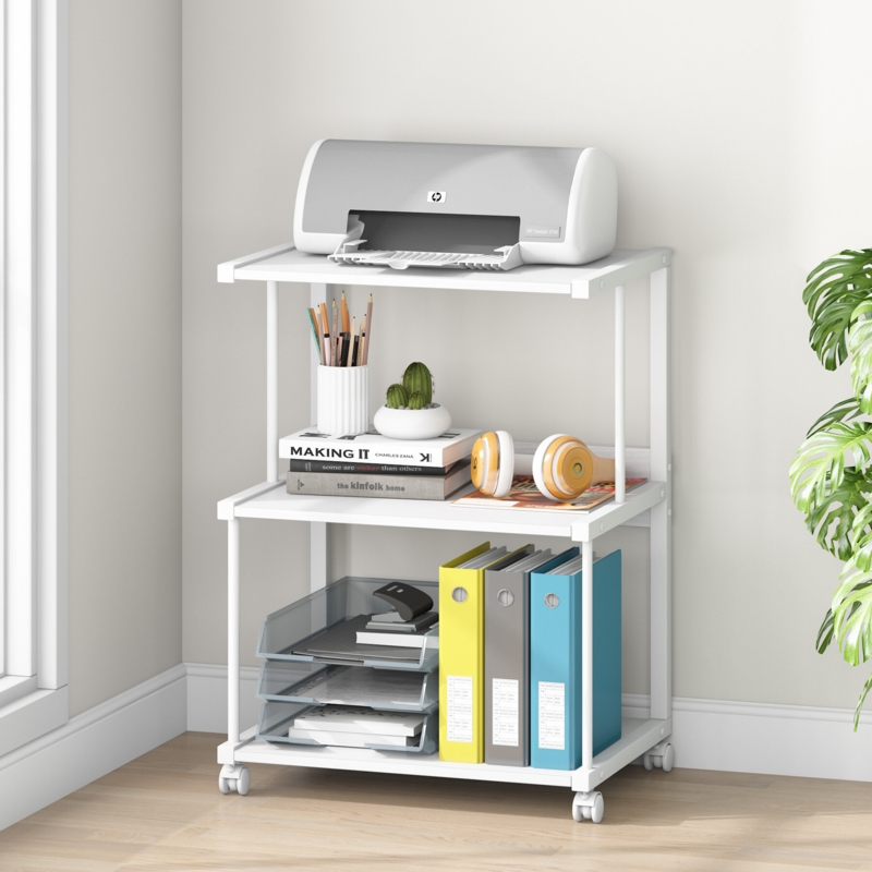 29.53'' H x 19.69'' W Printer Stand with Wheels