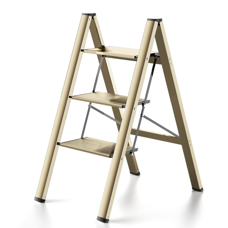 3 - Step Aluminum Lightweight Folding Small Step Ladder