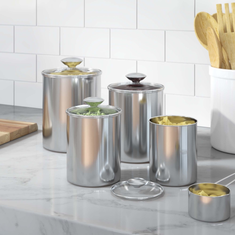 4 Piece Kitchen Canister Set
