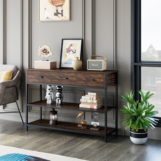 Narrow Console Tables With Storage - Foter