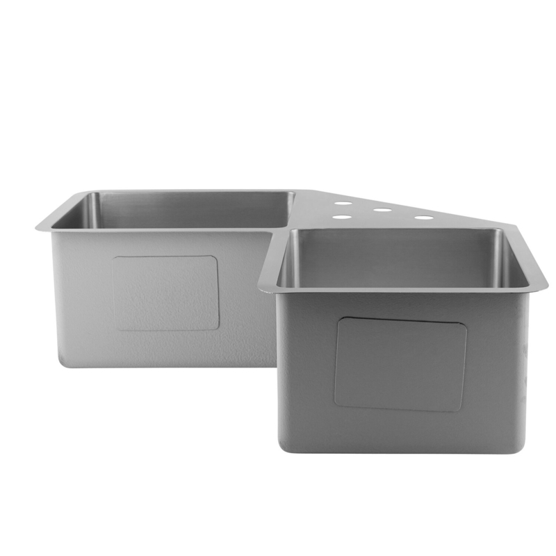 44.38'' L Undermount Double Bowl Stainless Steel Kitchen Sink