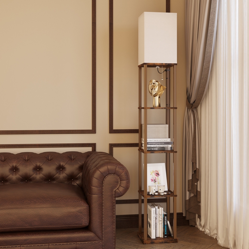70.07'' Column Floor Lamp Set