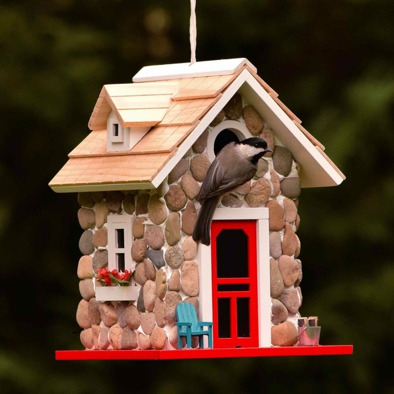 9.5'' H x 7'' W x 7'' D Hanging Birdhouse