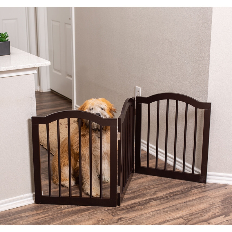 Abou Wood Free Standing Pet Gate