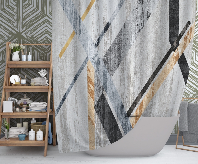 Abstract Shower Curtain