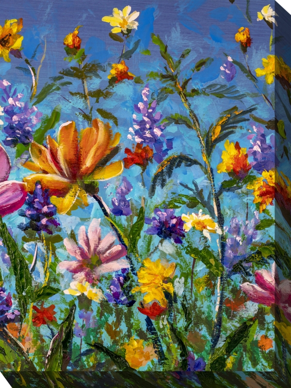 Aftonshire All-Weather Canvas Plants u0026 Flowers Wall Decor