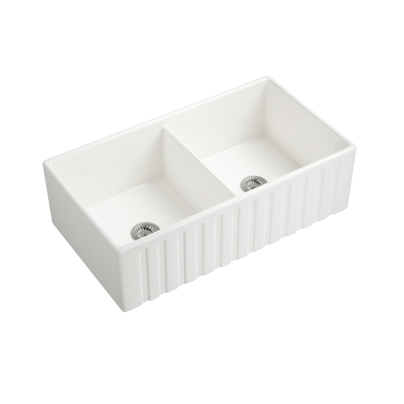 Aidrick 33'' L Farmhouse / Apron Single Bowl Ceramic Kitchen Sink