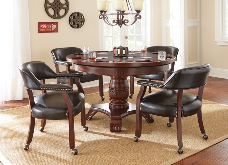 Alandria Lark Manor 48'' 4 - Player Foldable Poker Table with Chairs