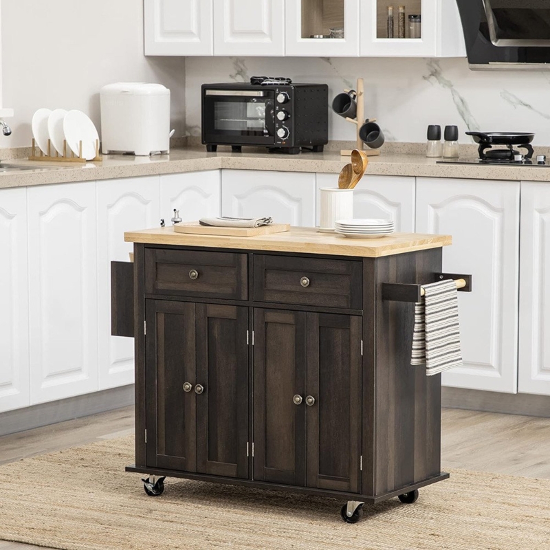 Alyxandra Wood Kitchen Island