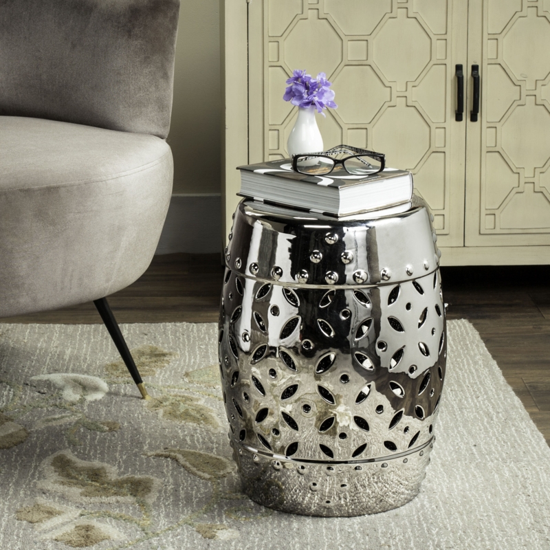 Ameley Ceramic Accent Stool