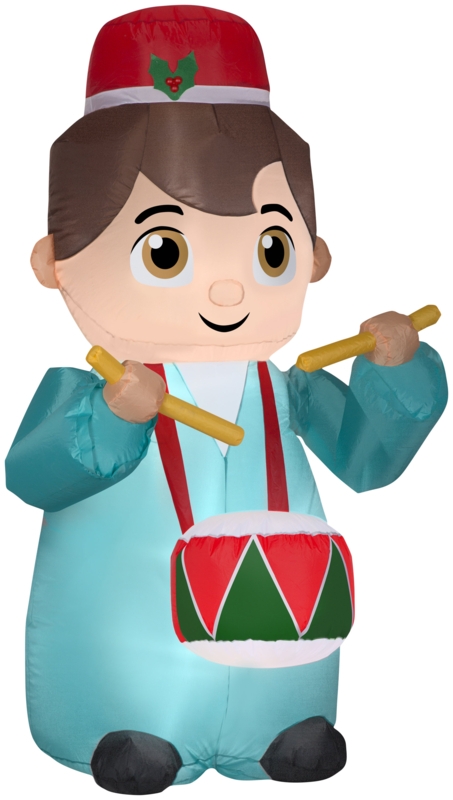 Animated Christmas Drummer Inflatable