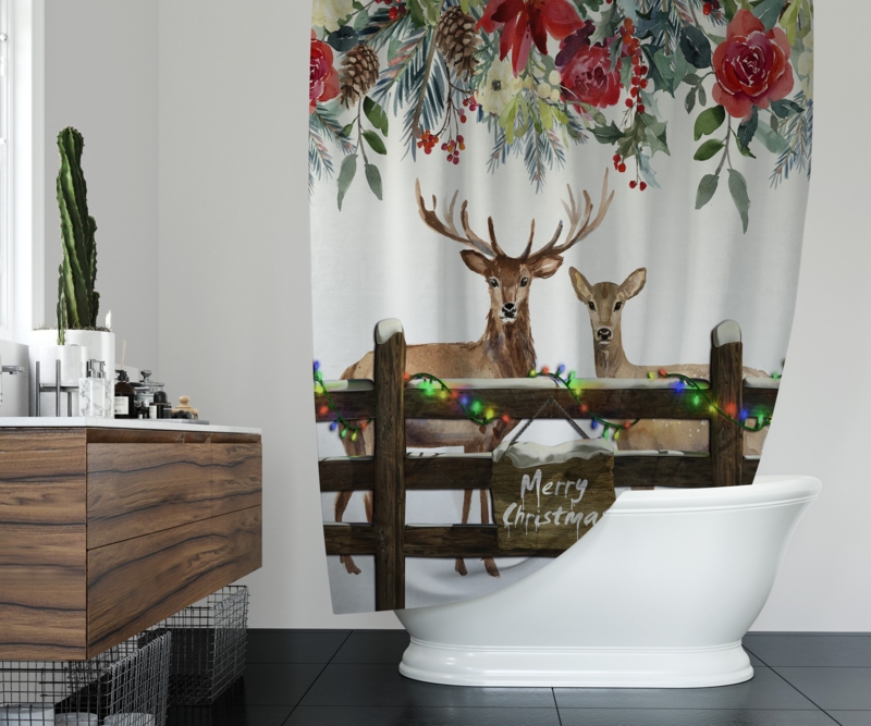 Ariade Floral Shower Curtain