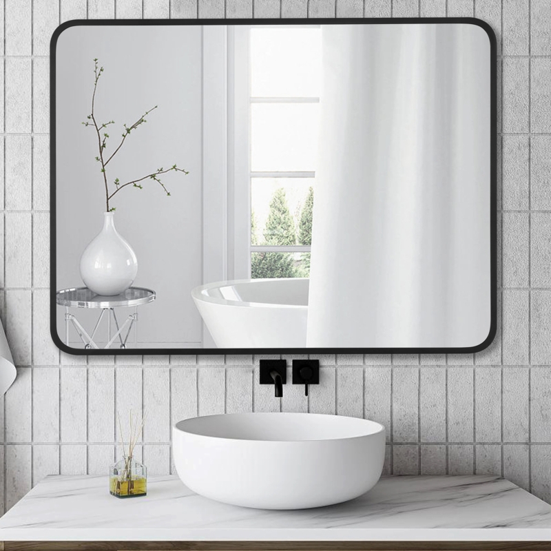 Atagn Rectangle Metal Wall Mirror