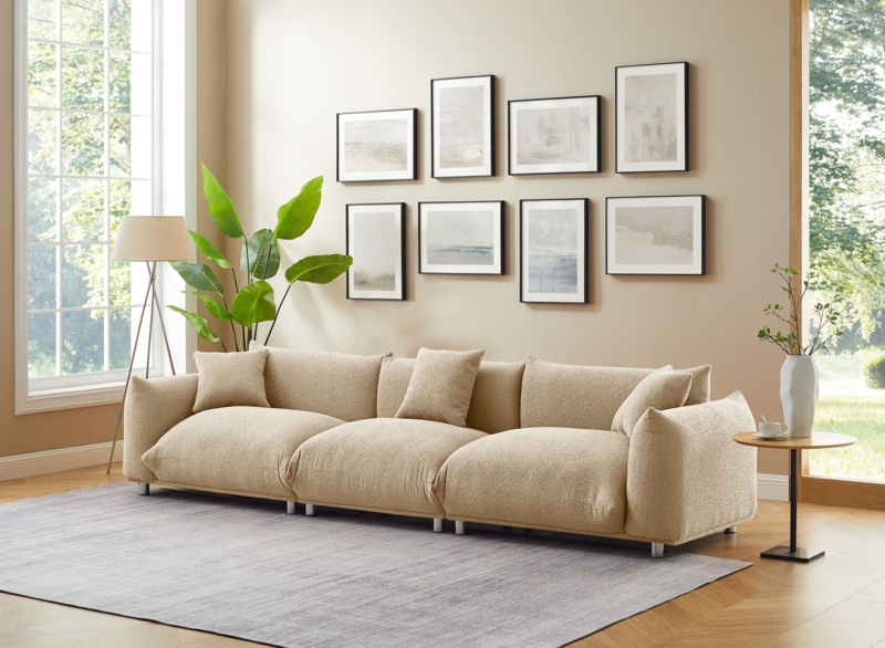 Atis 122.25" Round Arm Sofa