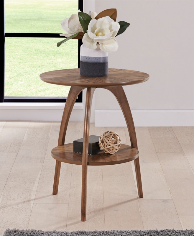 Atreu Wood End Table with Storage