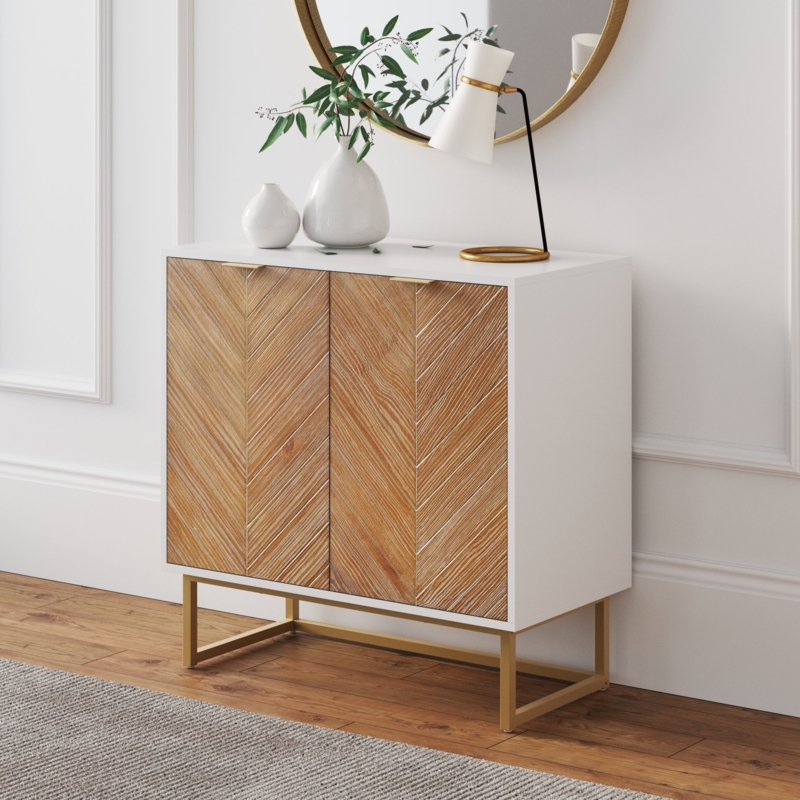 Ause Steel Accent Cabinet