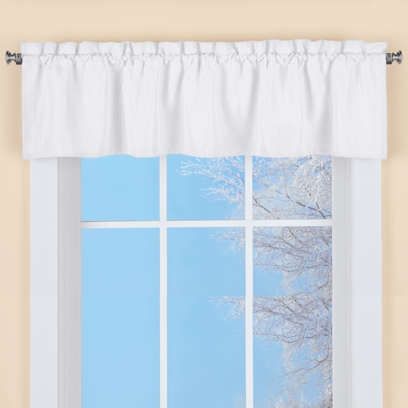 Avellina Ruffled 54'' W Window Valance
