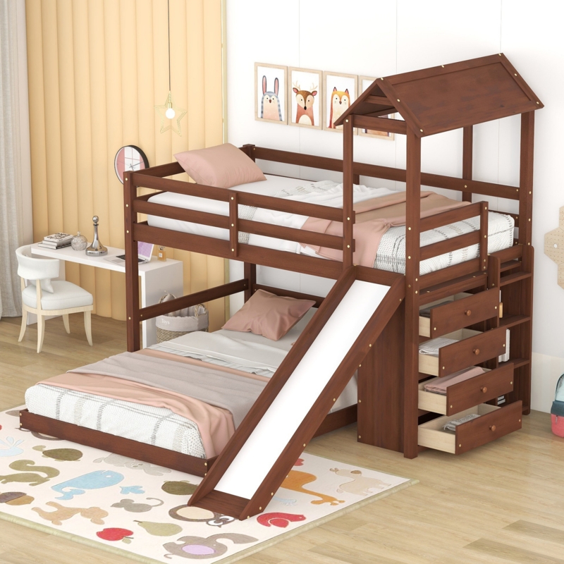 Ayrshire Kids Twin Over Full Bunk Bed with Drawers
