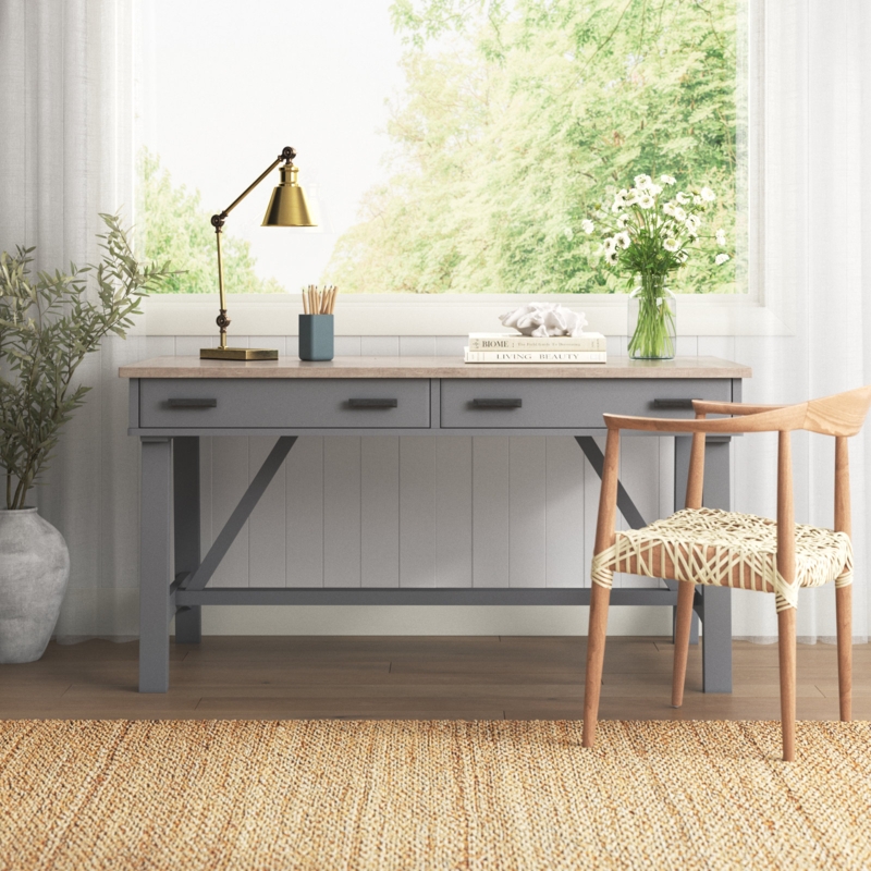 Bankston Solid Wood Top Writing Desk