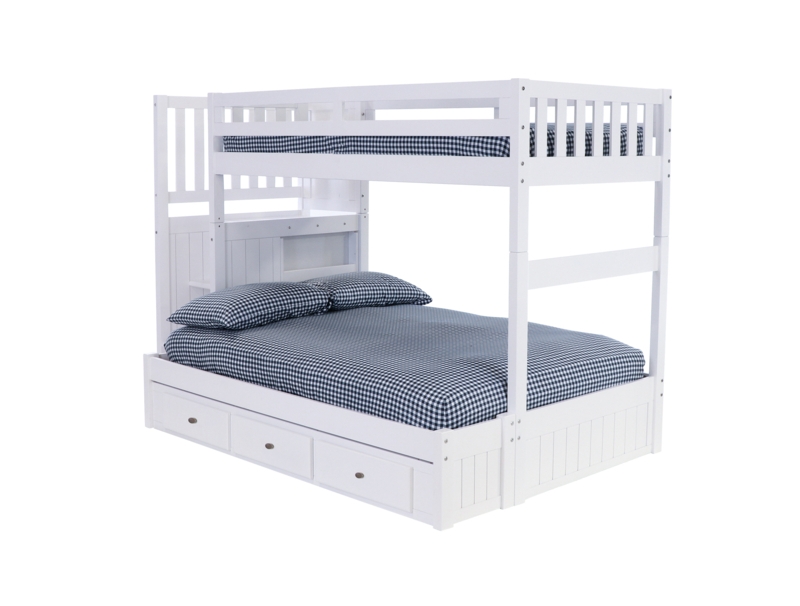Beckford Kids Twin Over Full Bunk Bed with Drawers