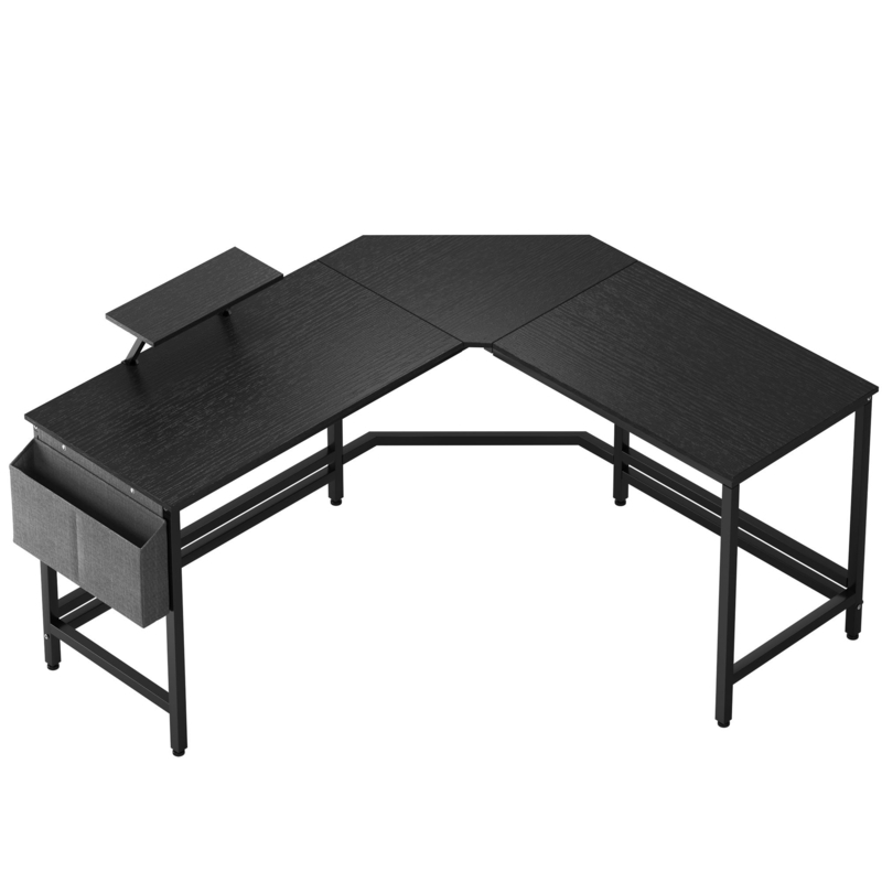 Bejan L-Shaped Metal Base Executive Desk