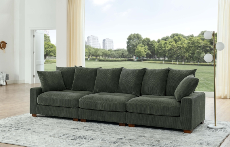 Benyard 126.5'' Corduroy Sofa