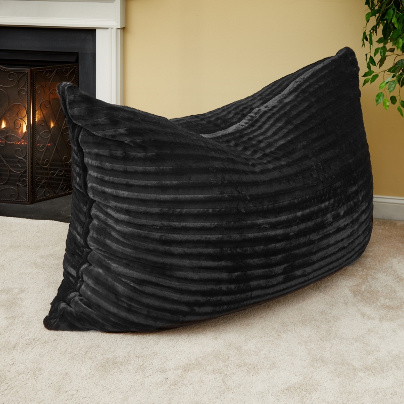 Big Bean Bag Lounger Adult Size, Large Bean Bag Chair for Adults with Filler Included