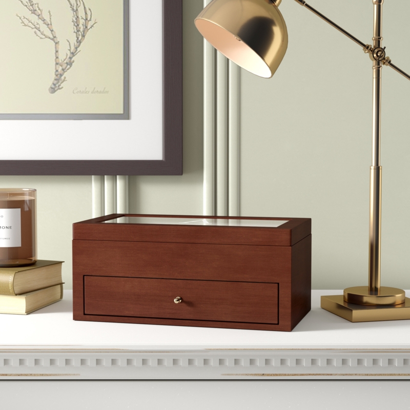 Brahear Wood Watch Box + Drawers