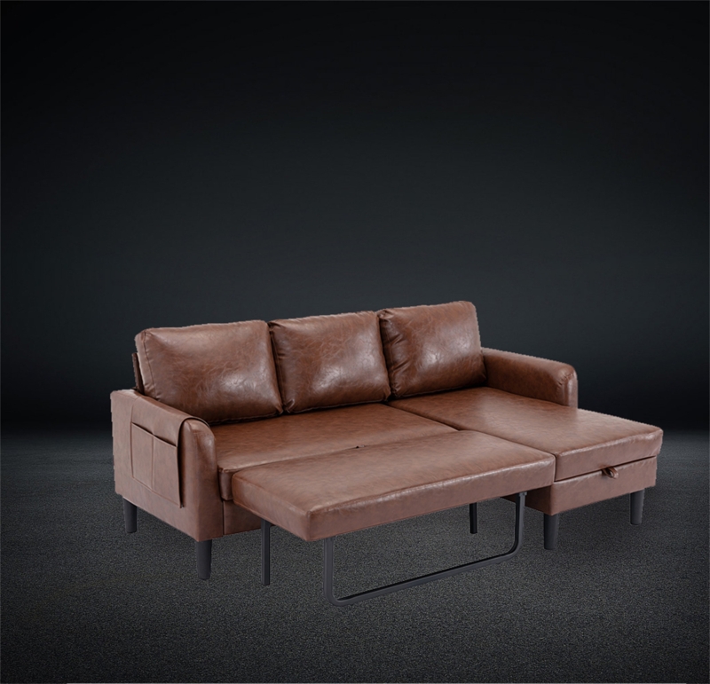 Bromwyn 72.4'' Faux Leather Sofa Chaise
