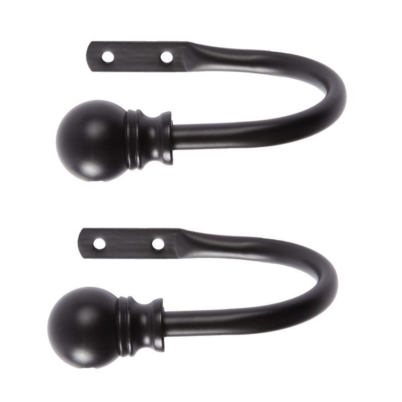 Carbon Steel 4.13'' Overall Width Curtain Holdback