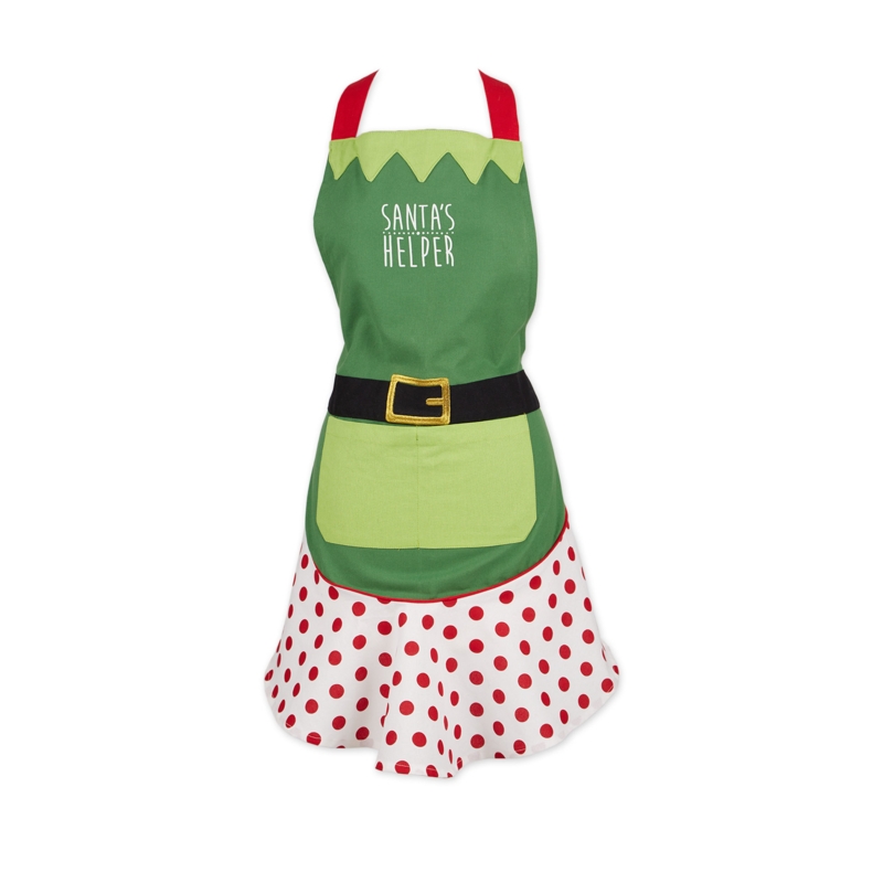 Christmas Polka Dots Bib Apron